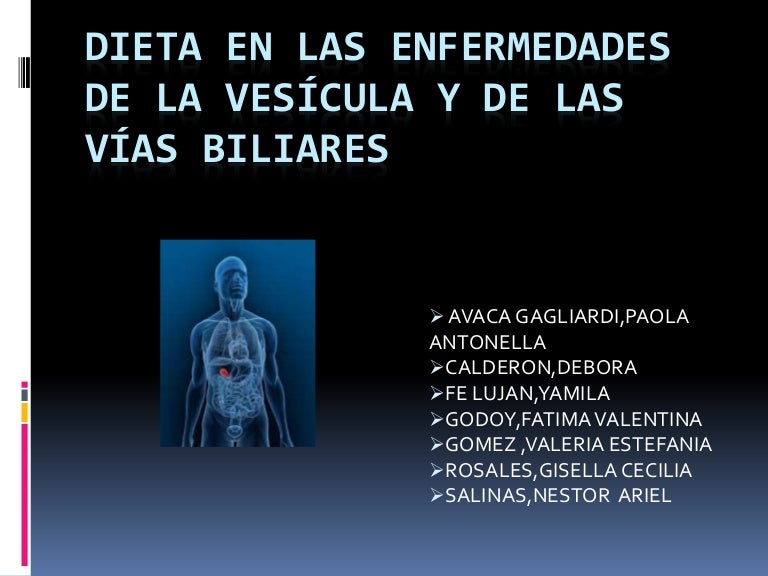 Dieta liviana para enfermos de la vesicula